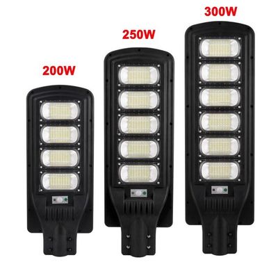 ABS IP65 LED Integrated Solar Street Light High Brightness 6-8m Radar Sensor 200 - 300w