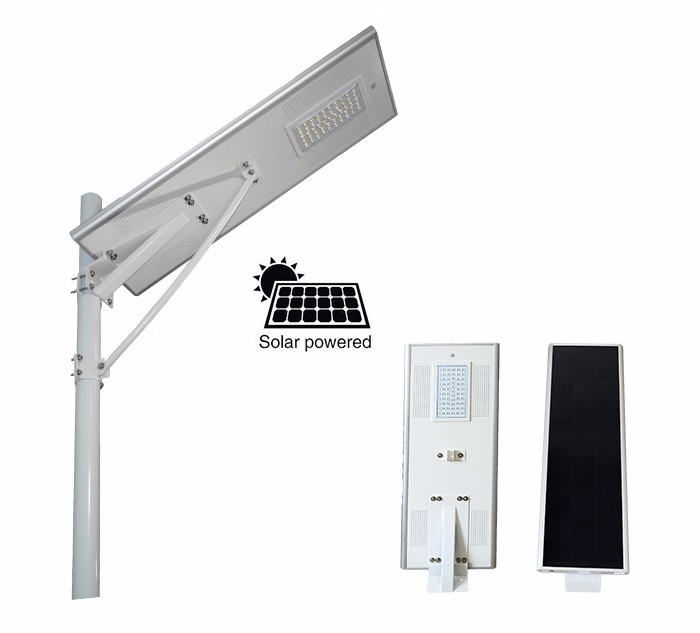Aluminum Alloy 160Lm/W 50W All In One Led Solar Street Light